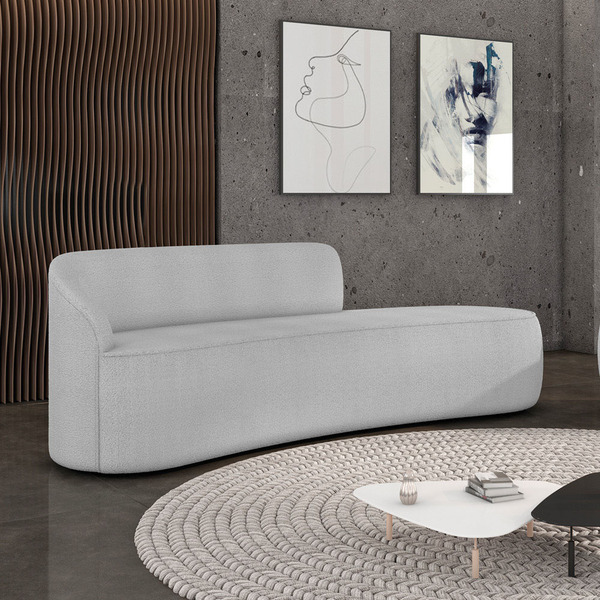 Sofá 4 Lugares Orgânico 220 Cm Morgan Bouclê D03 - D'rossi -