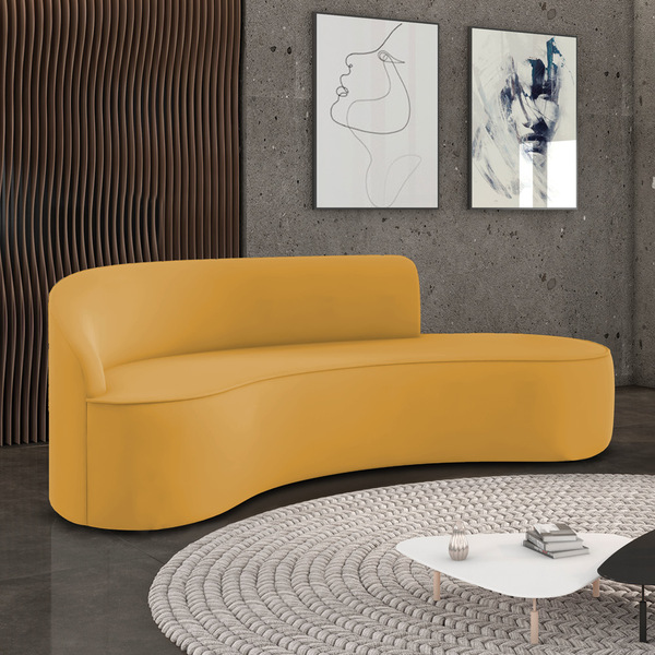 Sofá 4 Lugares Orgânico 220 Cm Morgan Veludo D03 - D'rossi -