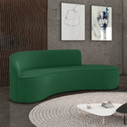 Sofá 4 Lugares Orgânico 220 Cm Morgan Veludo Verde