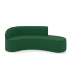 Sofá 4 Lugares Orgânico 220 Cm Morgan Veludo Verde