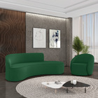 Sofá 4 Lugares Orgânico 220cm Morgan E Poltrona Lua Veludo D0