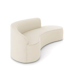 Sofá 4 Lugares Orgânico 220cm Morgan E Poltrona Lua Veludo D0