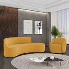 Sofá 4 Lugares Orgânico 220cm Morgan E Poltrona Lua Veludo D0