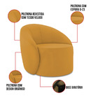 Sofá 4 Lugares Orgânico 220cm Morgan E Poltrona Lua Veludo D0