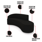 Sofá 4 Lugares Orgânico 220cm Morgan E Poltrona Lua Veludo D0