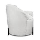 Sofá 4 Lugares Orgânico 220cm Morgan Pé Aço Preto Bouclê D03