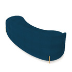 Sofá 4 Lugares Orgânico 220cm Morgan Pé Aço Preto Bouclê D03