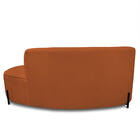 Sofá 4 Lugares Orgânico 220cm Morgan Pé Aço Preto Bouclê D03