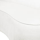 Sofá 4 Lugares Orgânico 220cm Morgan Pé Aço Preto Bouclê D03