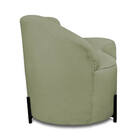 Sofá 4 Lugares Orgânico 220cm Morgan Pé Aço Preto Bouclê D03