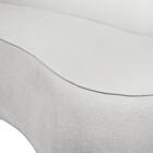 Sofá 4 Lugares Orgânico 220cm Morgan Pé Em Aço Dourado Bouclê