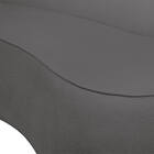 Sofá 4 Lugares Orgânico 220cm Morgan Pé Em Aço Dourado Bouclê