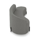 Sofá 4 Lugares Orgânico 220cm Pé Aço Preto Morgan Linho D03 -