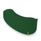 Sofá 4 Lugares Orgânico 220cm Pé Dourado Morgan Suede Verde