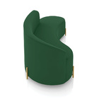 Sofá 4 Lugares Orgânico 220cm Pé Dourado Morgan Veludo D03 -