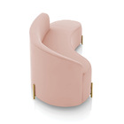 Sofá 4 Lugares Orgânico 220cm Pé Dourado Morgan Veludo D03 -