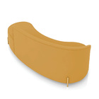 Sofá 4 Lugares Orgânico 220cm Pé Dourado Morgan Veludo D03 -