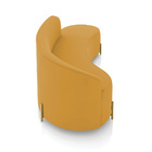 Sofá 4 Lugares Orgânico 220cm Pé Ferro Dourado Morgan Veludo