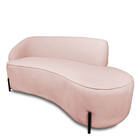 Sofá 4 Lugares Orgânico 220cm Pé Ferro Preto Morgan Bouclê Ro