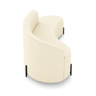 Sofá 4 Lugares Orgânico 220cm Pé Ferro Preto Morgan Linho Bege