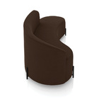 Sofá 4 Lugares Orgânico 220cm Pé Ferro Preto Morgan Suede - M