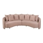 Sofa 4 Lugares Organico Amendoa 288cm Cru