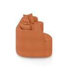 Sofá 4 Lugares Orgânico Living 250cm Mersa Bouclê K01 - D'ros