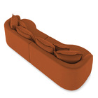 Sofá 4 Lugares Orgânico Living 250cm Mersa Veludo K01 - D'ros