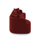 Sofá 4 Lugares Orgânico Living 250cm Mersa Veludo Vermelho K0