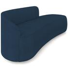 Sofá 4 Lugares Para Sala 220cm Orgânico Wendi Boucle Azul I01