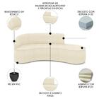 Sofá 4 Lugares Para Sala 220cm Orgânico Wendi Boucle Bege I01