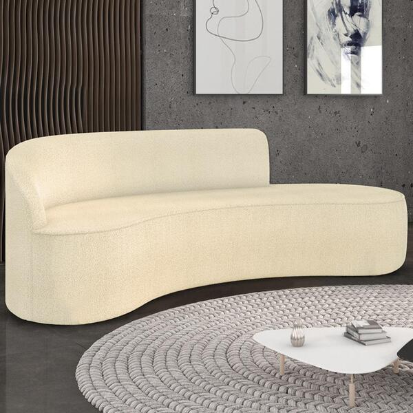 Sofá 4 Lugares Para Sala 220cm Orgânico Wendi Boucle Bege I01