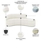 Sofá 4 Lugares Para Sala 220cm Orgânico Wendi Boucle Off Whit