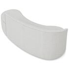 Sofá 4 Lugares Para Sala 220cm Orgânico Wendi Linho Cinza I01