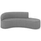 Sofá 4 Lugares Para Sala 220cm Orgânico Wendi Linho Grafite I