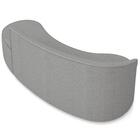 Sofá 4 Lugares Para Sala 220cm Orgânico Wendi Linho Grafite I