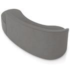 Sofá 4 Lugares Para Sala 220cm Orgânico Wendi Suede Grafite I