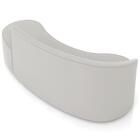 Sofá 4 Lugares Para Sala 220cm Orgânico Wendi Veludo Cinza I0