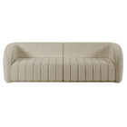 Sofá 4 Lugares Para Sala 252cm Lazio M03 Bouclê Bege - Lyam D