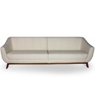 Sofá 4 Lugares Para Sala De Estar Atenas 260 Cm D02 Linho Beg