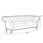 Sofá 4 Lugares Para Sala De Estar Império 300 Cm D02 Veludo C