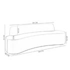 Sofá 4 Lugares Para Sala De Estar Living 260cm Koane D06 Velu