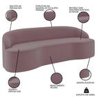 Sofá 4 Lugares Para Sala De Estar Living 260cm Theo D06 Velud