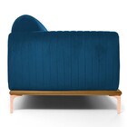 Sofá 4 Lugares Para Sala De Estar Molino 260 Cm D02 Veludo Az
