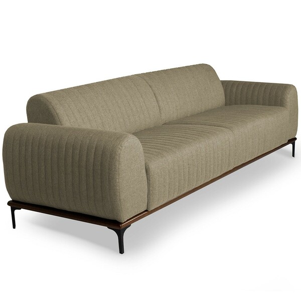 Sofá 4 Lugares Para Sala De Estar Molino 280 Cm D02 Linho Beg