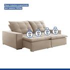 Sofá 4 Lugares Paris Retrátil E Reclinável Super Pilow 250cm