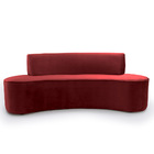 Sofá 4 Lugares Porto D07 230cm Para Sala Living Suede Vermelh