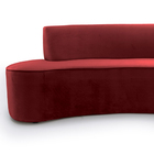 Sofá 4 Lugares Porto D07 230cm Para Sala Living Suede Vermelh