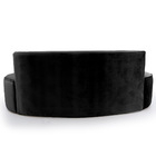 Sofá 4 Lugares Porto D07 230cm Para Sala Living Veludo Preto