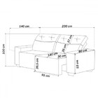 Sofá 4 Lugares Reclinável E Retrátil Socrates Brisk - Viero M